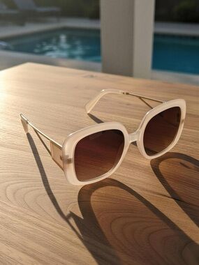 Nicole Miller Cream Sunglasses